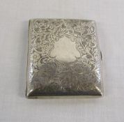 Silver cigarette case Birmingham 1914 Ma