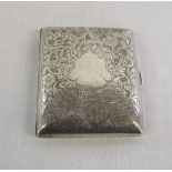 Silver cigarette case Birmingham 1914 Ma