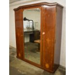 Large French wardrobe/armoire with mirro