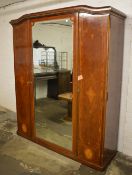 Large French wardrobe/armoire with mirro