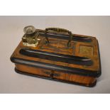 Victorian inkstand with one inkwell (af)