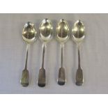 4 silver dessert spoons Edinburgh 1860,