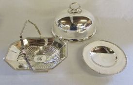 Mappin & Webb silver plate dish, basket