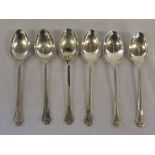 6 silver teaspoons Birmingham 1930-37 Ma