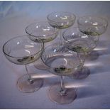 Set of 6 champagne coups