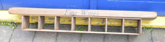 Pine wine rack