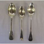 3 silver dessert spoons Glasgow 1860, Lo