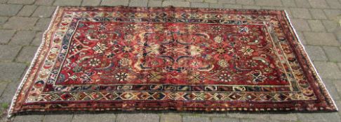 Hand woven Persian hamadan village rug