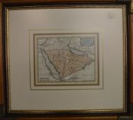 Sanson map 1652 in frame "L'Arabie Petre