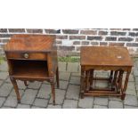 Nest of tables & small Georgian cabinet