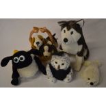 5 soft toys including Timmy the Sheep an