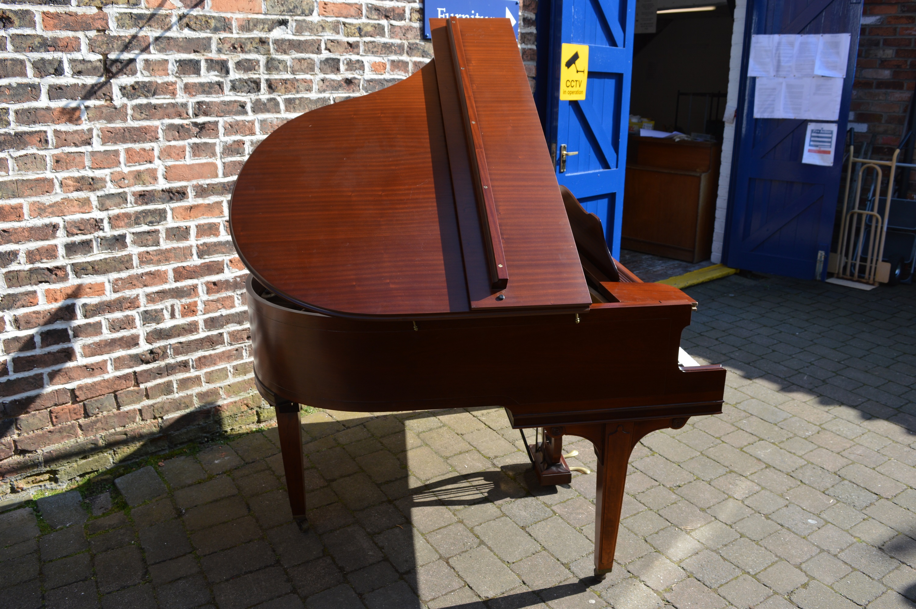 Steck baby grand piano in mahogany. 4ft - Image 5 of 5