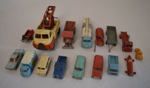 Die cast model cars including Dinky and