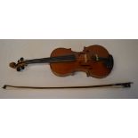 Violin labelled 'Andreas Hartmann' with