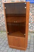 Turnidge of London teak retro corner dis