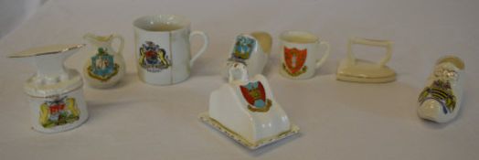 Crested china including Saltburn by the