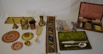 Brass and copper including a miniature e