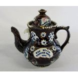 Barge ware teapot 'Mrs Beale Kentish Tow