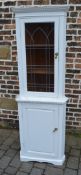 Painted Georgian style corner cupboard