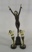 3 Art Deco style figurines