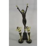 3 Art Deco style figurines