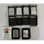 6 unused advertising Zippo lighters - Bu