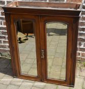 Victorian mirror fronted cabinet