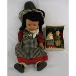 Vintage Welsh doll H 48 cm with boxed pa