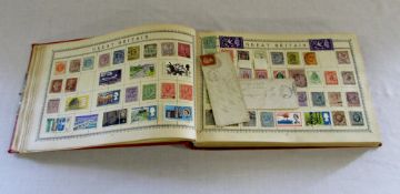 Stamp album of GB and world stamps