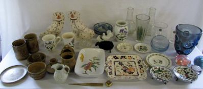 Various ceramics and glassware inc Portm