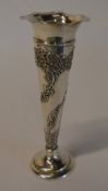 Silver specimen vase, London 1899