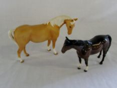 2 Beswick horses inc Palomino