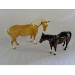 2 Beswick horses inc Palomino