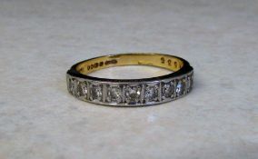 18ct gold diamond eternity ring approx 0