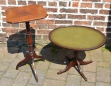 Tripod table and a small occasional tabl