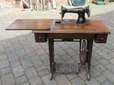 Singer trestle table sewing machine