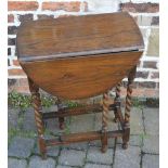 1930s oak gate leg table