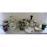 Colclough part tea set, James Kent Old