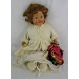 Vintage doll with cloth body and legs H
