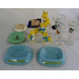 Assorted retro drinking items inc Babysh