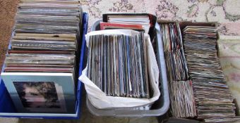 3 boxes of 33 rpm records and 7" singles