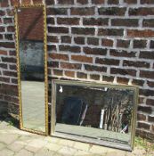 2 gilt framed mirrors