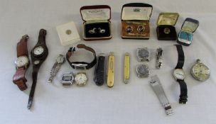 Various watches and costume jewellery et