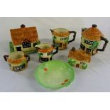 Various Beswick cottage ware ceramics in