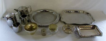 Assorted silver plate