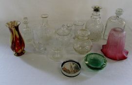 Assorted glass ware inc decanters