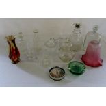 Assorted glass ware inc decanters