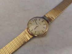 Ladies Omega 9ct gold watch calibre no.6
