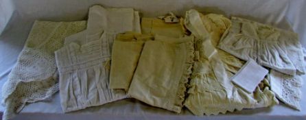 Assorted linen (lace, crocheting etc)