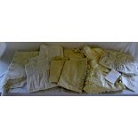 Assorted linen (lace, crocheting etc)